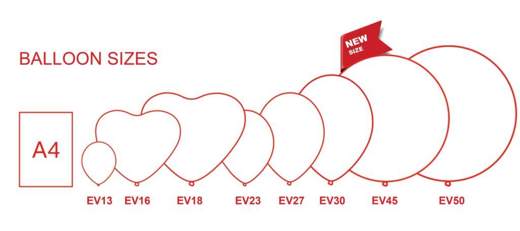 BALLOON SIZES